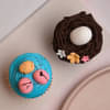 Easter Vanilla n Choco Cupcake Duo