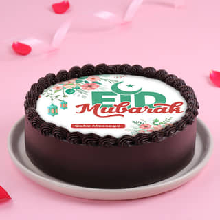 Side View of Eid Celebration Cake
