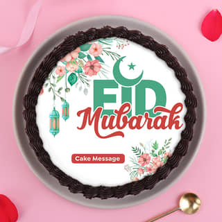 Front View of Eid Celebration Cake