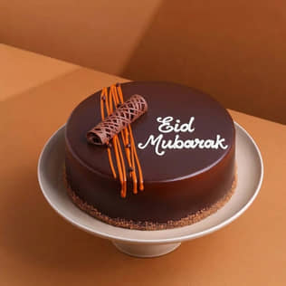 Eid Mubarak Chocolate Cake