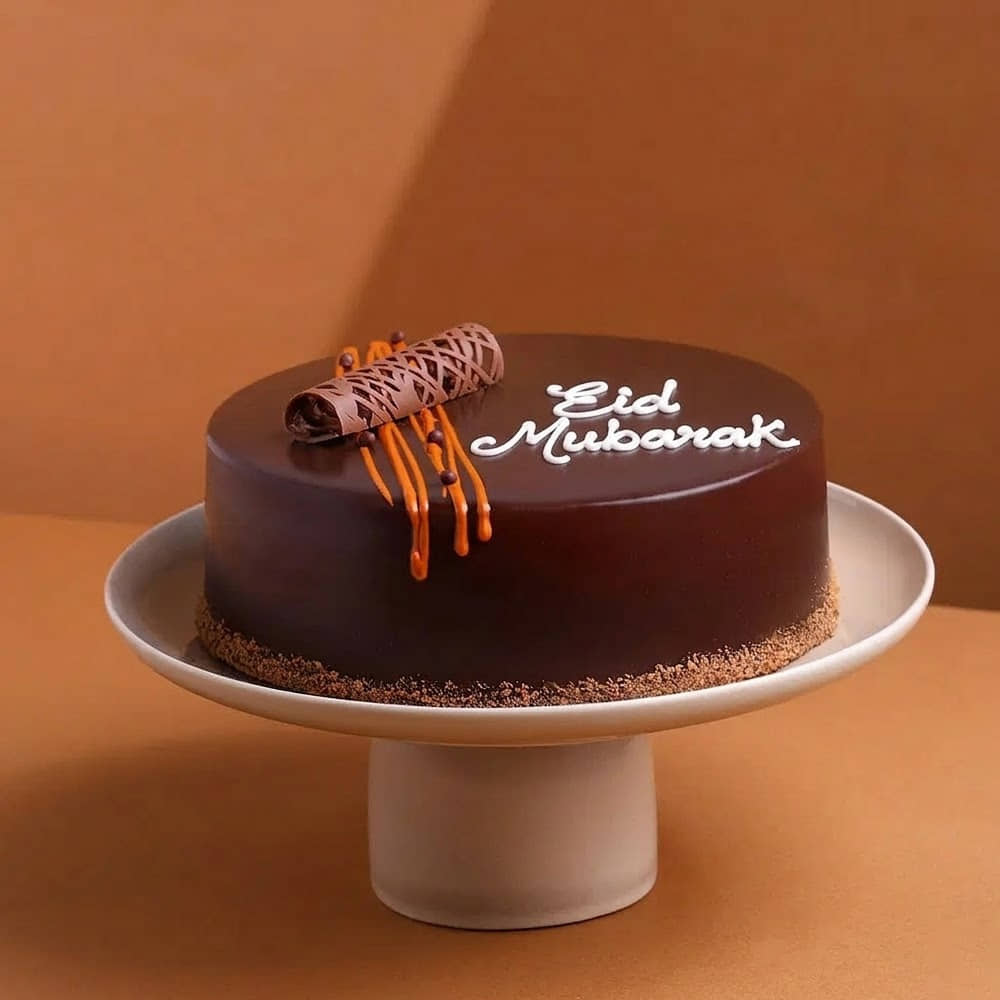Eid Mubarak Chocolate Cake