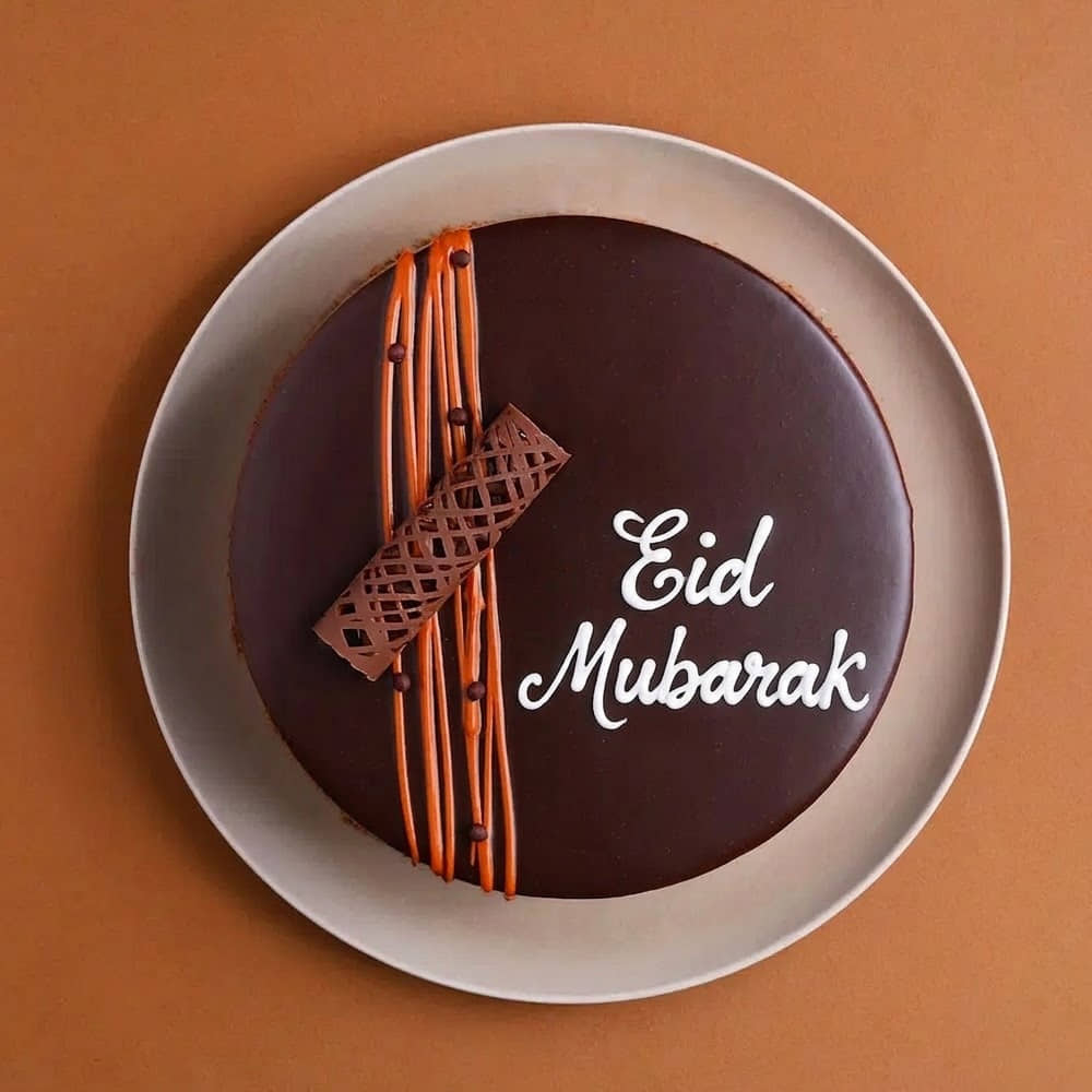 Eid Mubarak Chocolate Cake