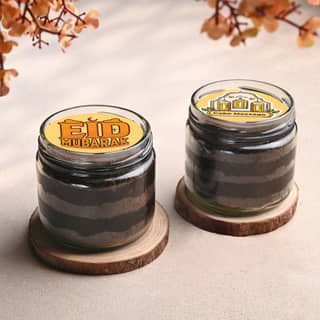 Eid Mubarak Chocolate Jar Cake Duo Online
