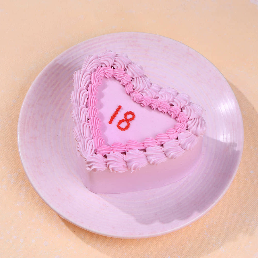 Front Angled View of Elegant Eighteen Bento Cake