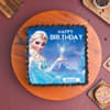 Top View of Elsa Ice Delight Cake