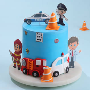 Emergency Squad Theme Cake