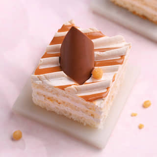 Top View of Classic Butterscotch Pastry