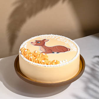 Enchanting Deer Theme Cake