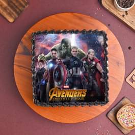 Epic Avengers Photo Cake Epic Avengers Photo Cake