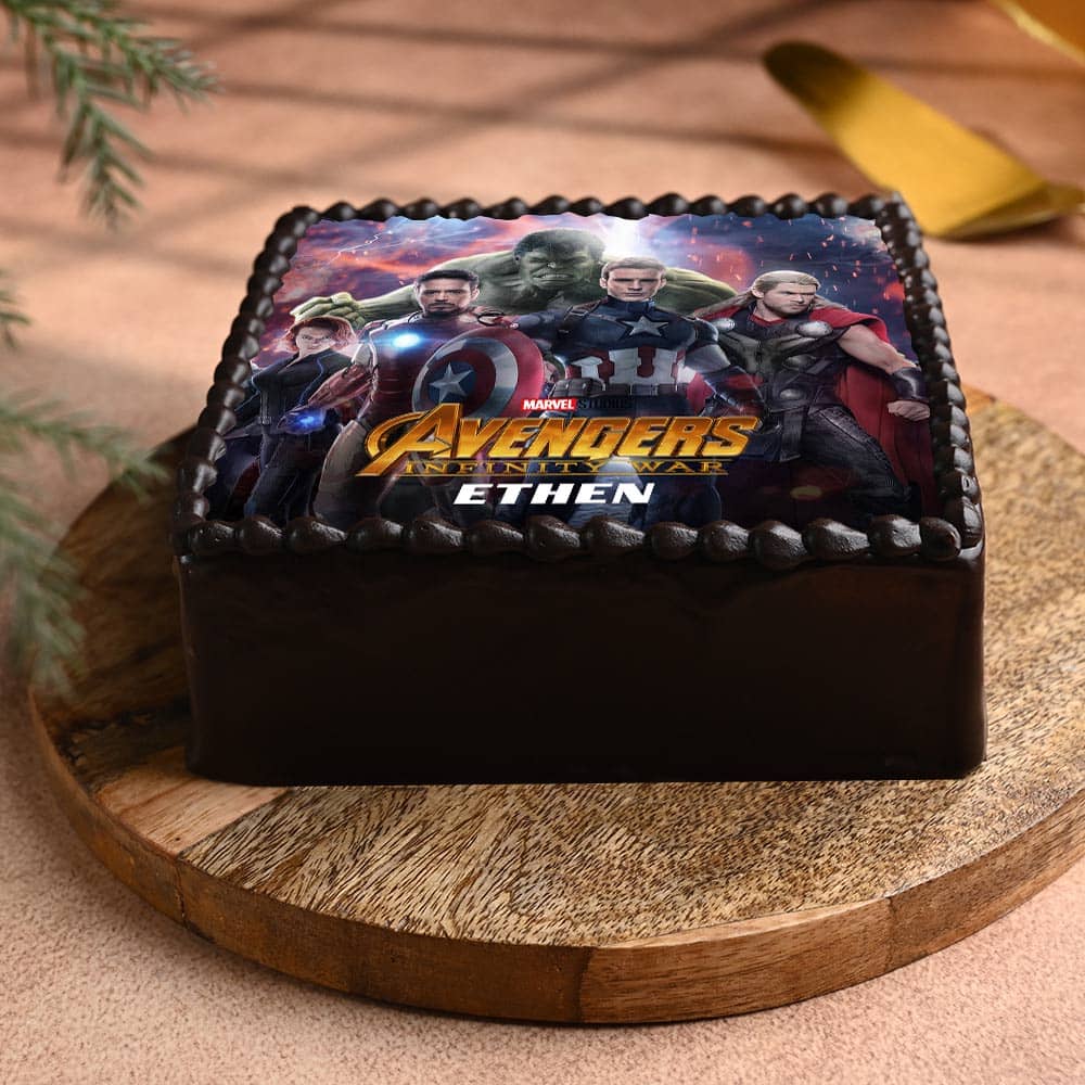 Epic Avengers Photo Cake Epic Avengers Photo Cake