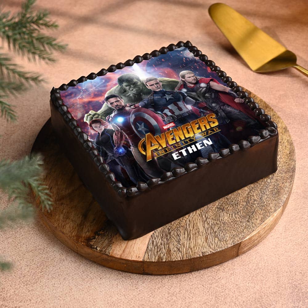 Epic Avengers Photo Cake Epic Avengers Photo Cake