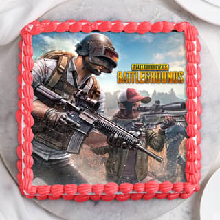 Top View of Epic PUBG Cake