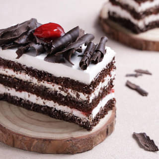Zoomed View of Black Forest Pastry