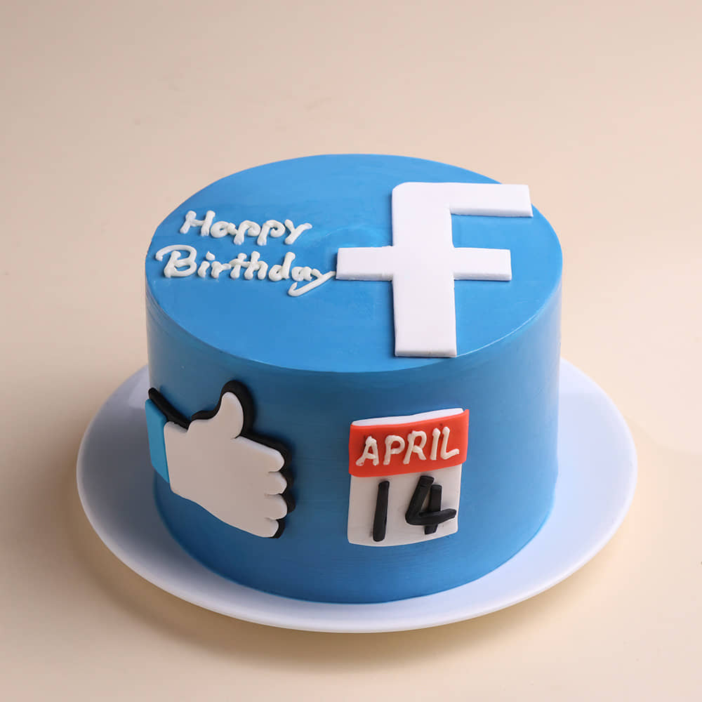 Facebook Like N Logo Cake