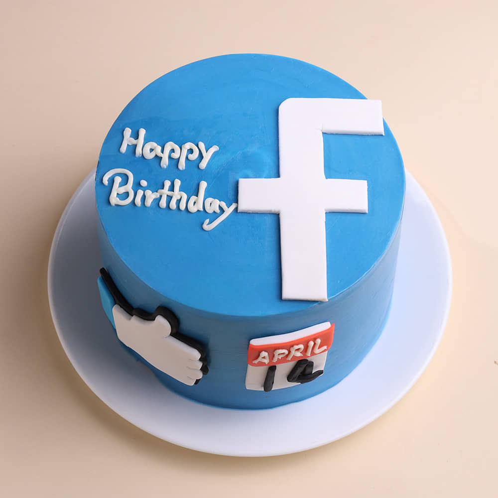Facebook Like N Logo Cake