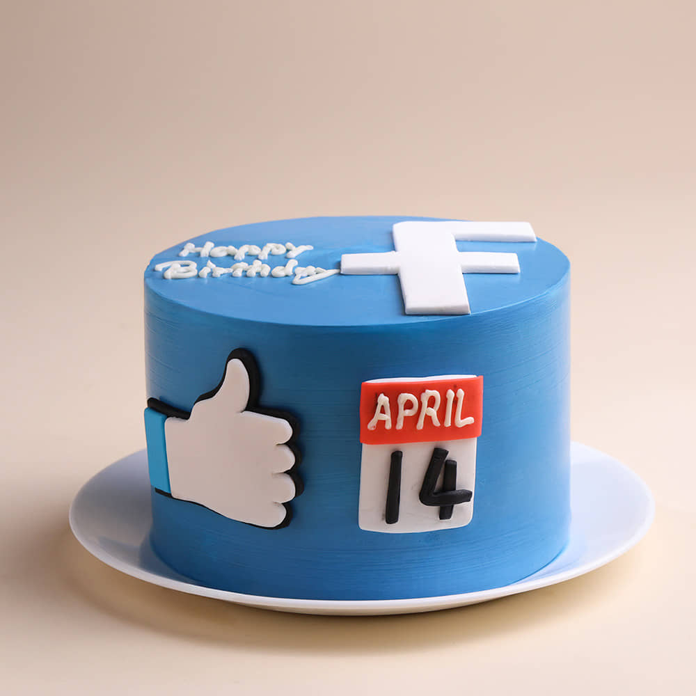 Facebook Like N Logo Cake