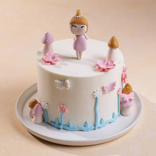 Fairyland Butterfly Theme Cake