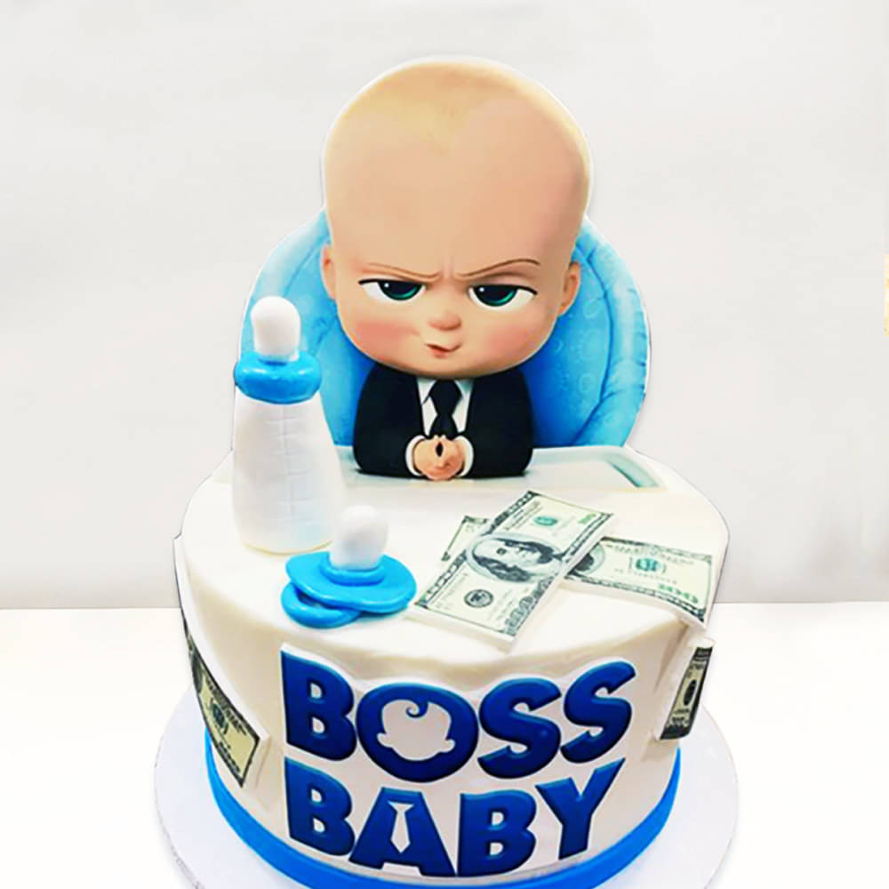 Boss Baby Light Blue Cake - CakeIndulge PH
