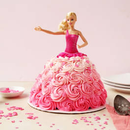 Cream Fantasy Barbie Cake Cake Image