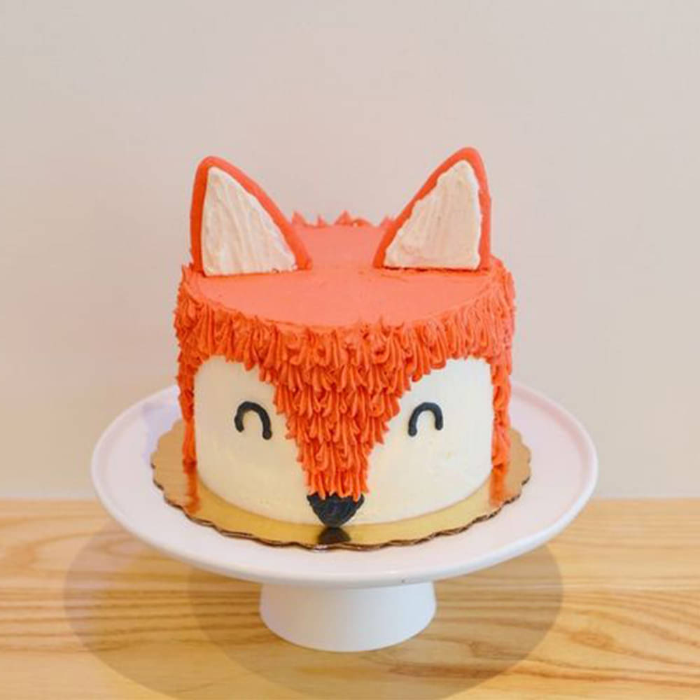 Fabulous Fox Birthday Cake Hack - Using A Template To Make The Decorations  - YouTube