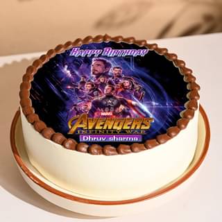 Buy Avengers Theme Photo Cake Online