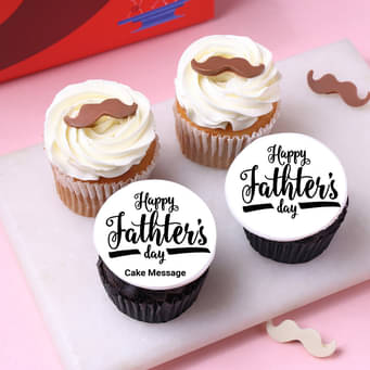 Fathers Day Choco Blueberry Cupcakes