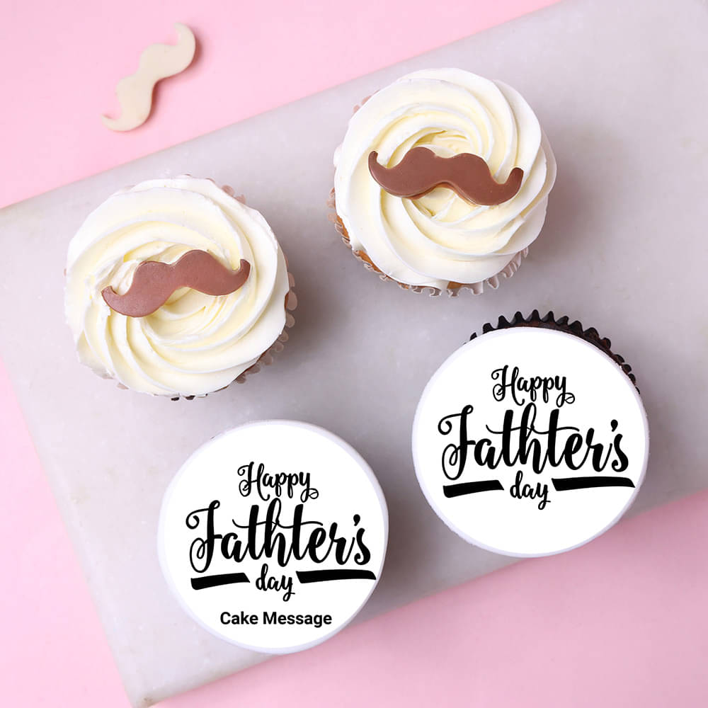 Fathers Day Choco Blueberry Cupcakes