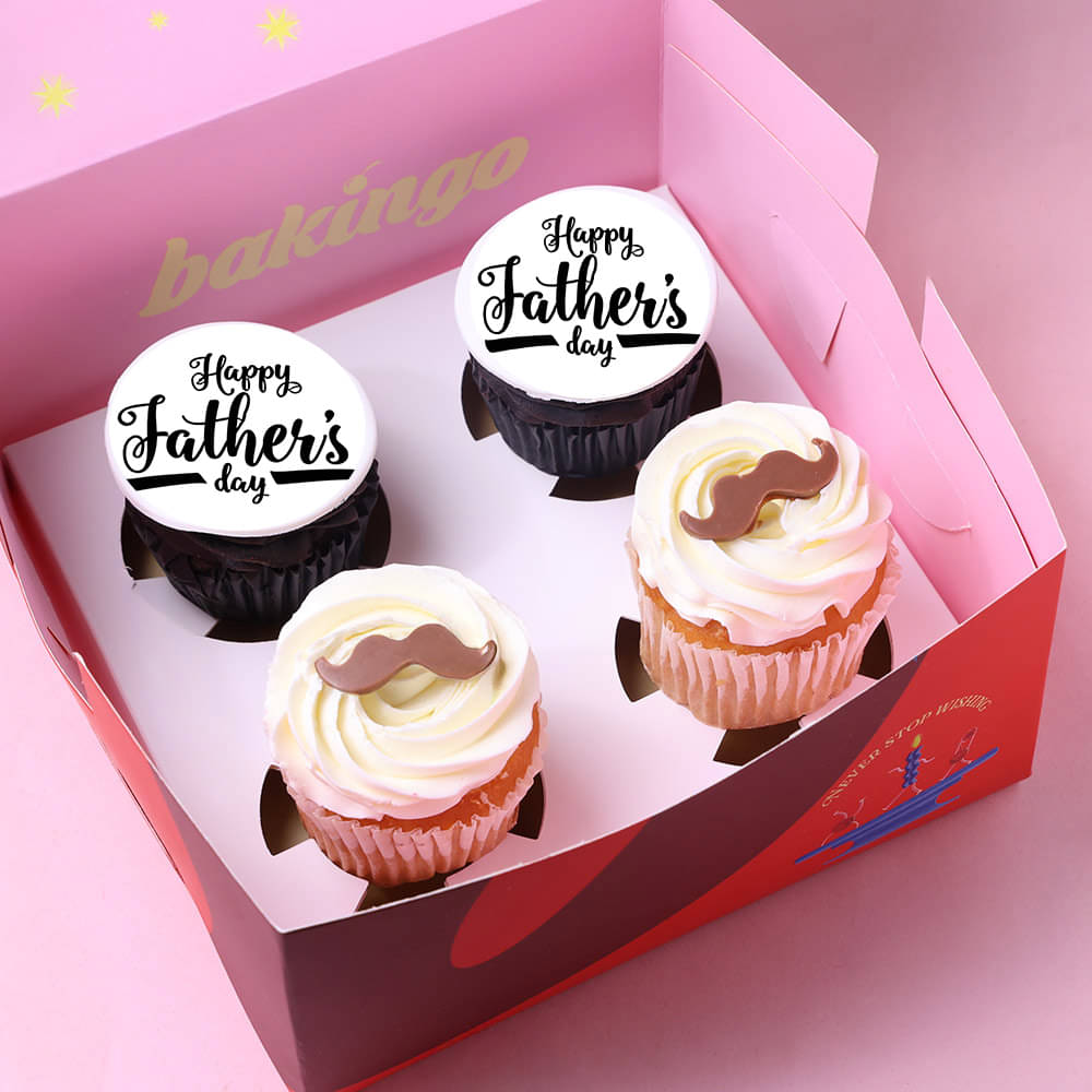 Fathers Day Choco Blueberry Cupcakes
