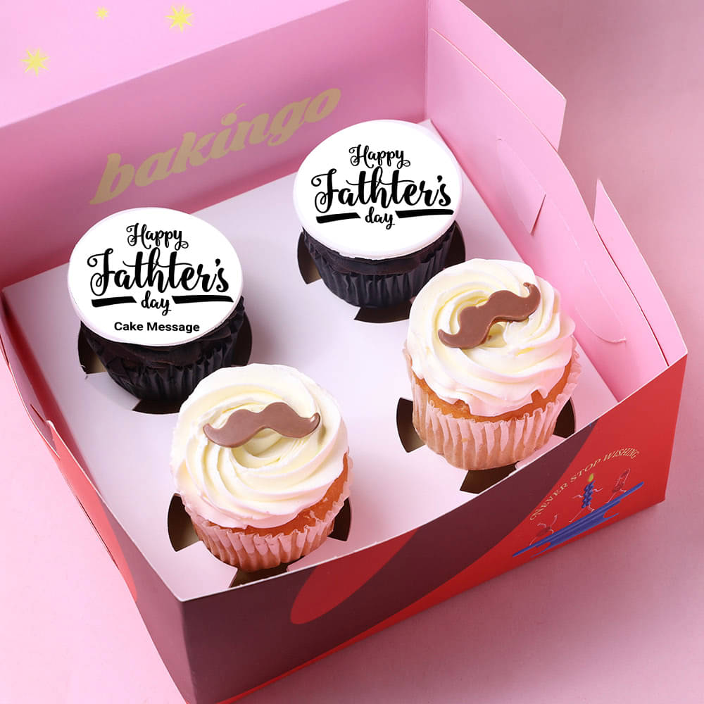 Fathers Day Choco Blueberry Cupcakes