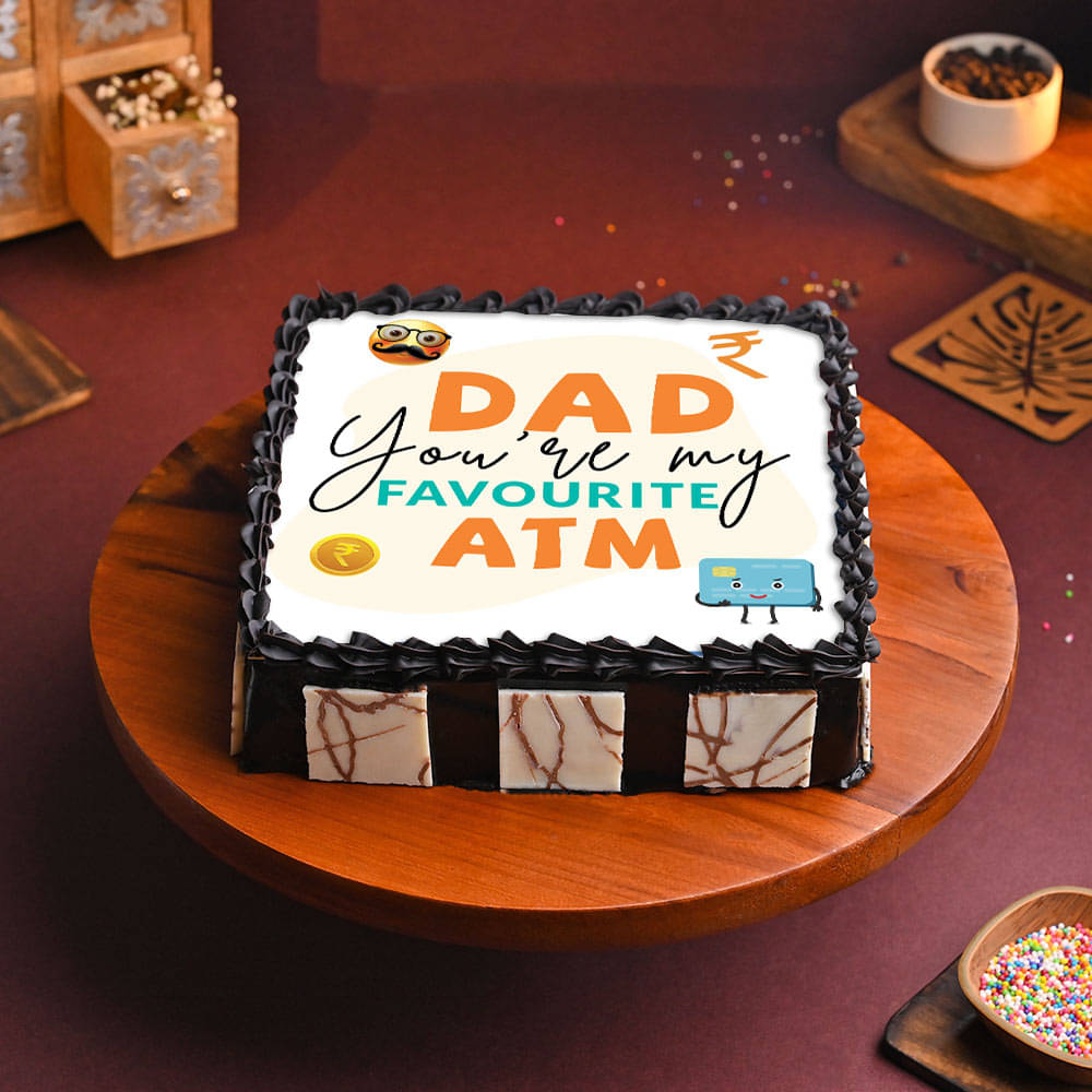 Fathers Day Photo Cake - Order Now