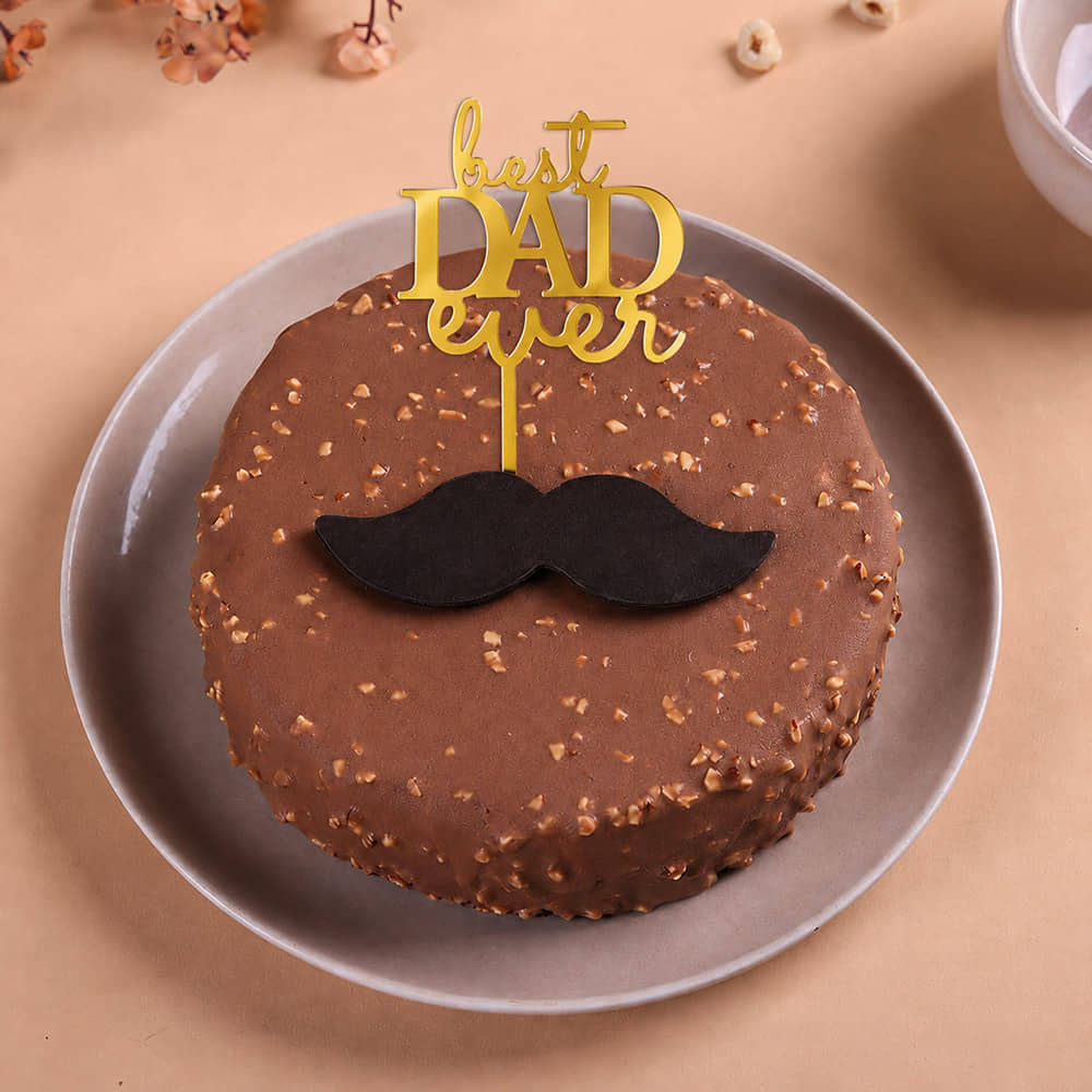 Father's Day Special Rocher Brulee Cake