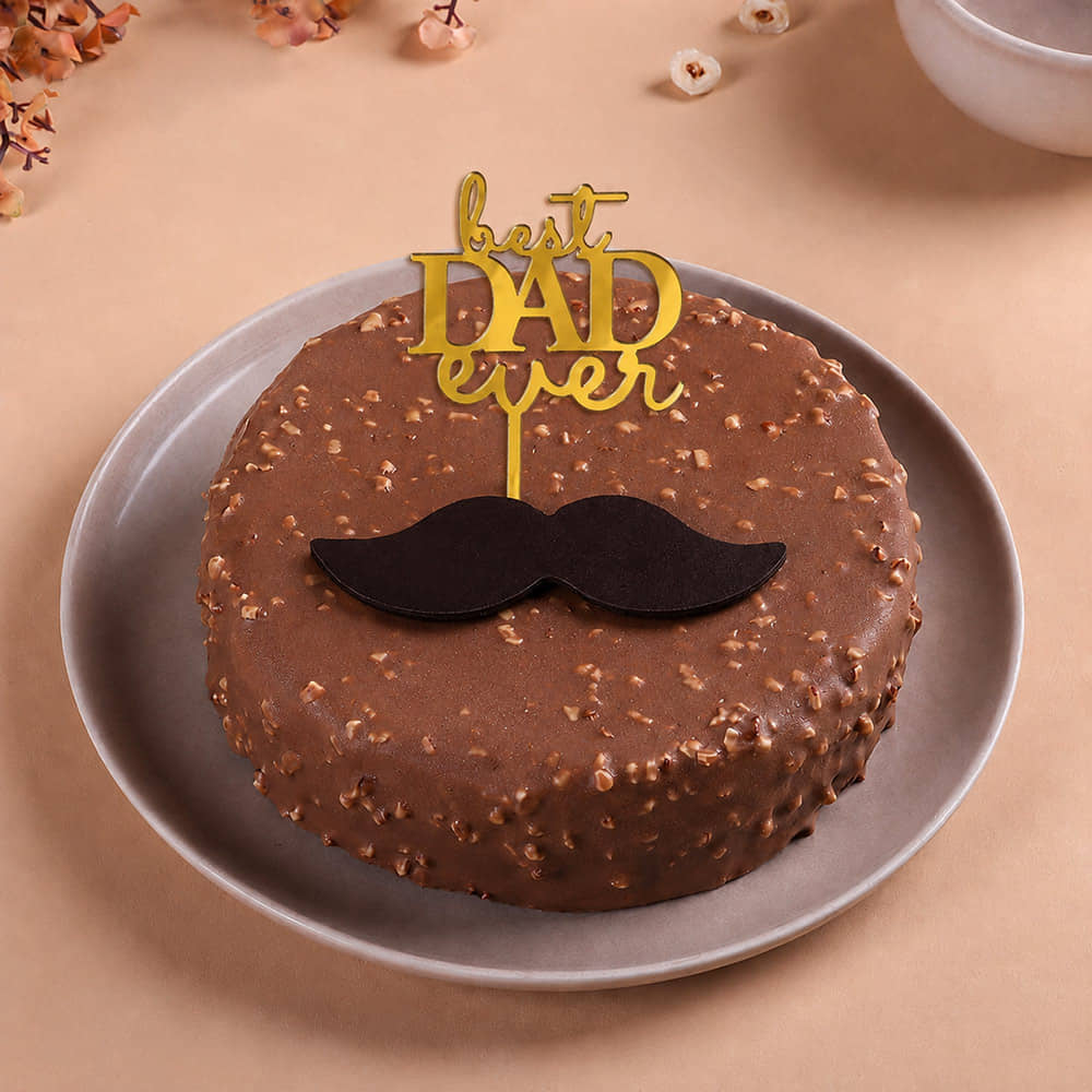 Father's Day Special Rocher Brulee Cake
