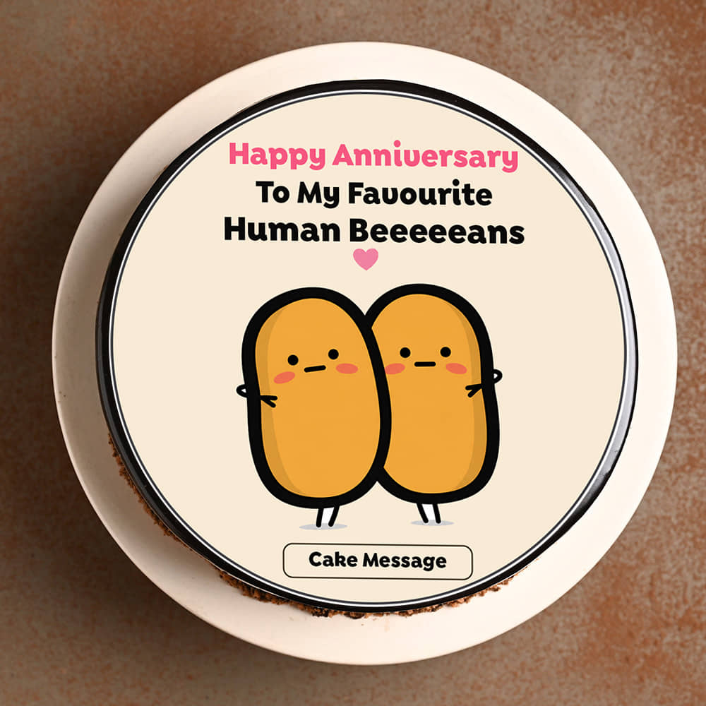 Fav Human Beans Anniversary Cake