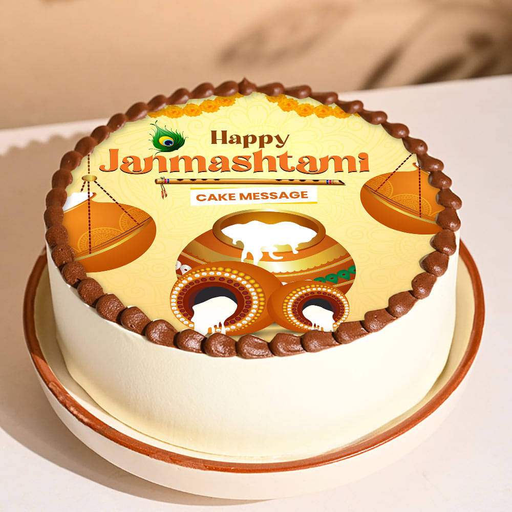 Festive Janmashtami Cake