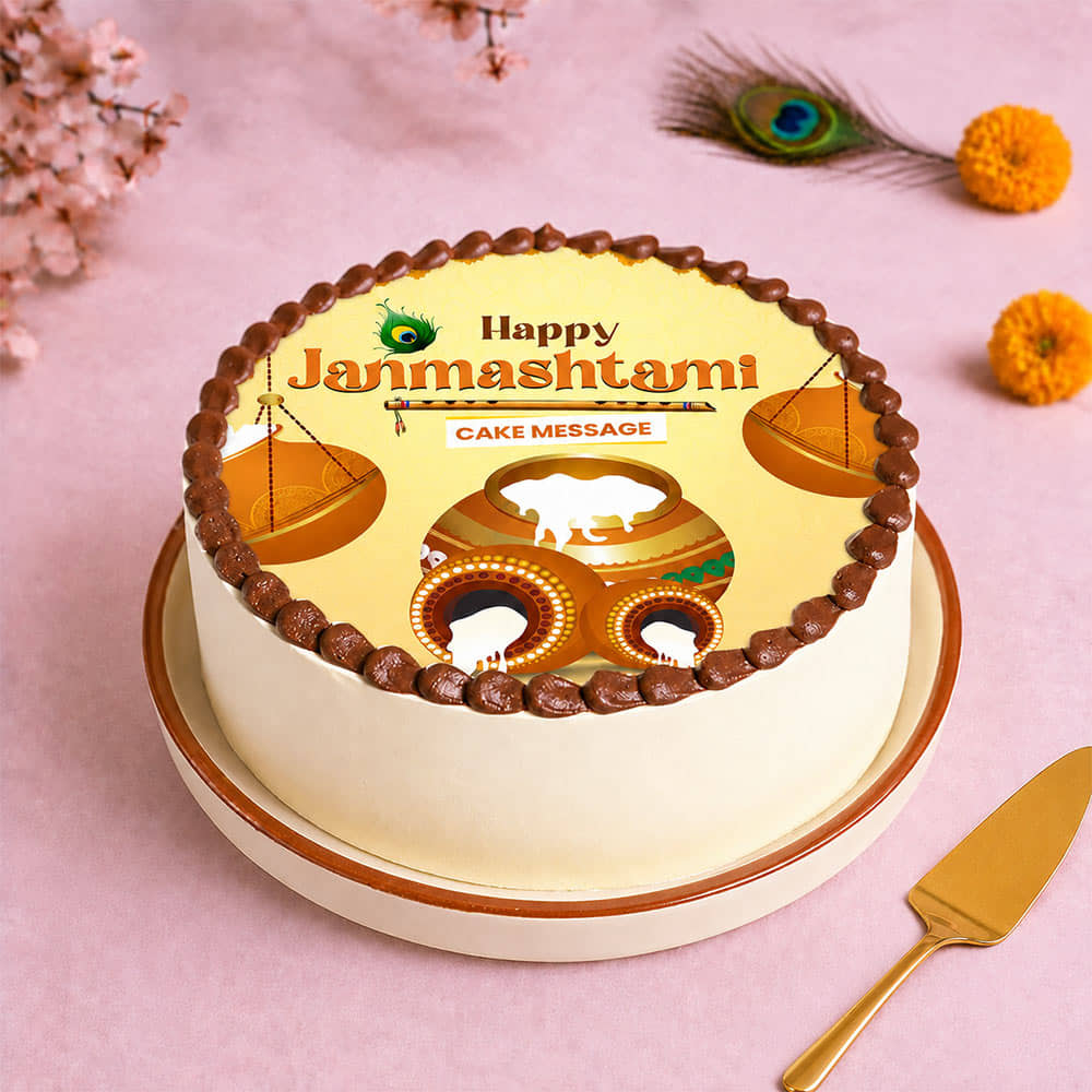 Festive Janmashtami Cake