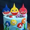 Fintastic Baby Shark Fondant Cake