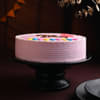 Round Cream Happy Birthday Pink Cake