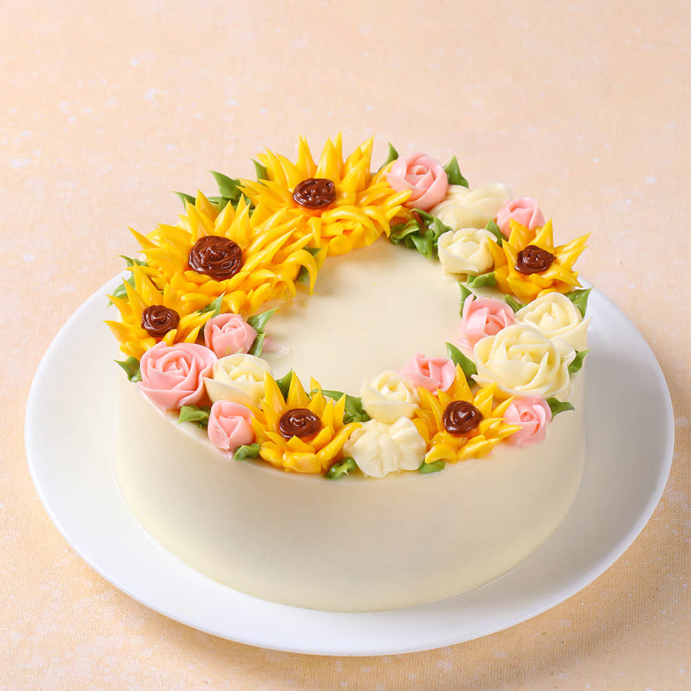 Floral Wreath Cake