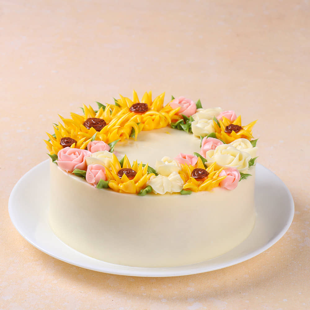 Floral Wreath Cake