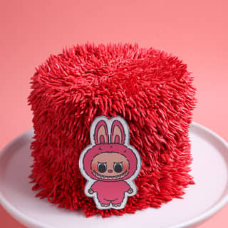 Cute Labubu Fur Cake