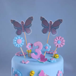 Butterfly Birthday Cake for Girls
