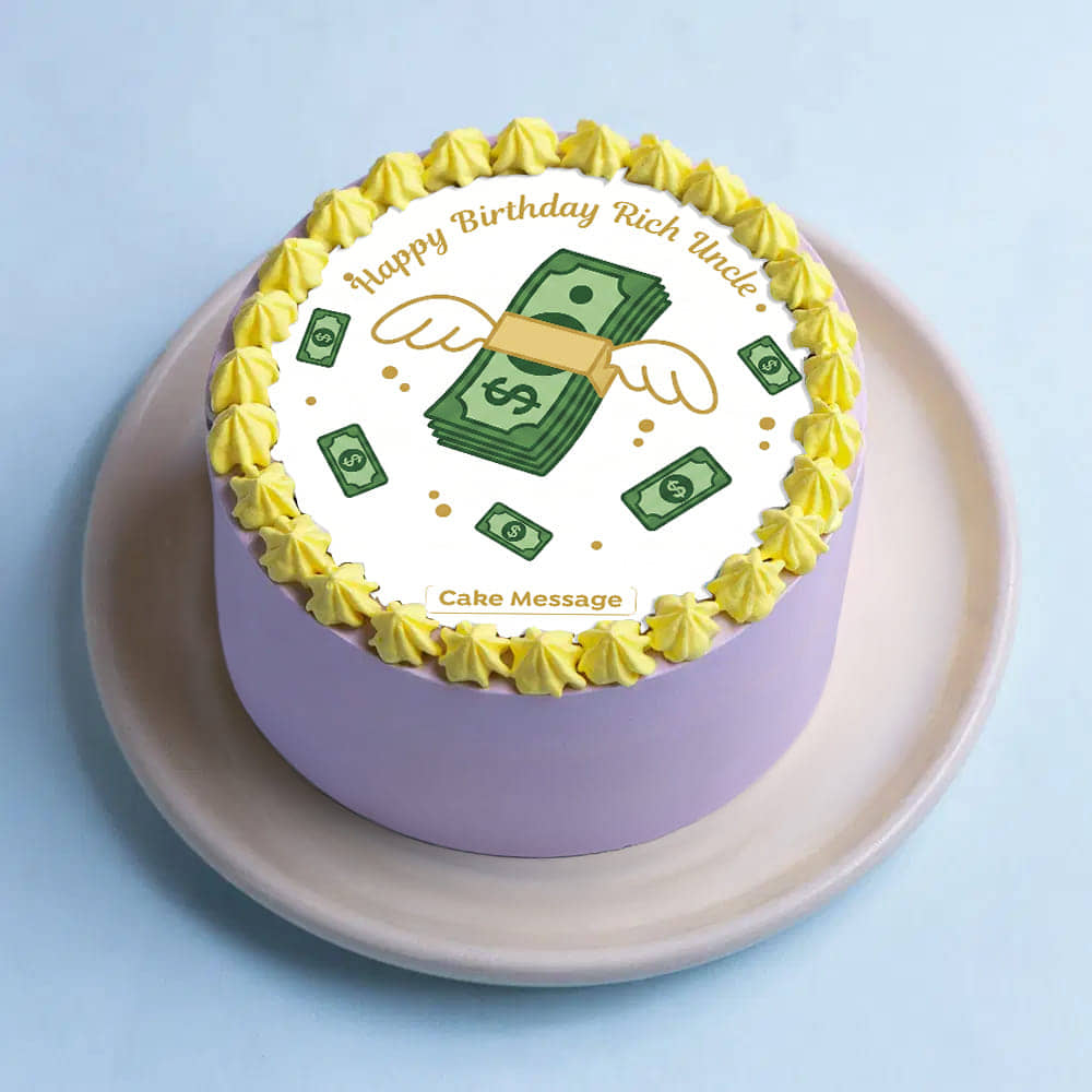 Flying Money Birthday Bento Cake