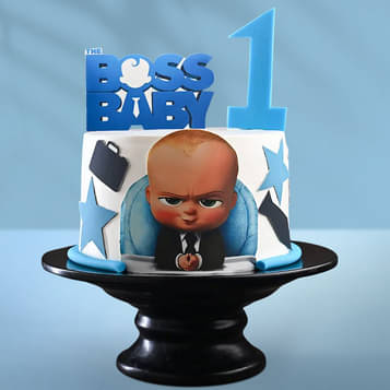 Fondant Boss Baby Birthday Cake