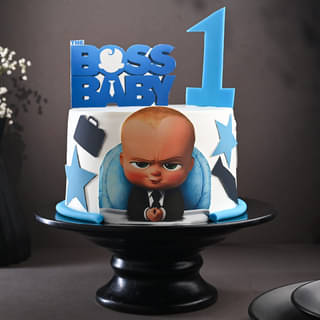 Fondant Boss Baby Birthday Cake