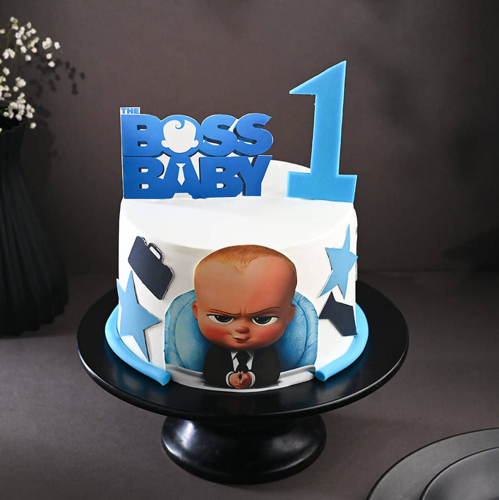 Fondant Boss Baby Birthday Cake