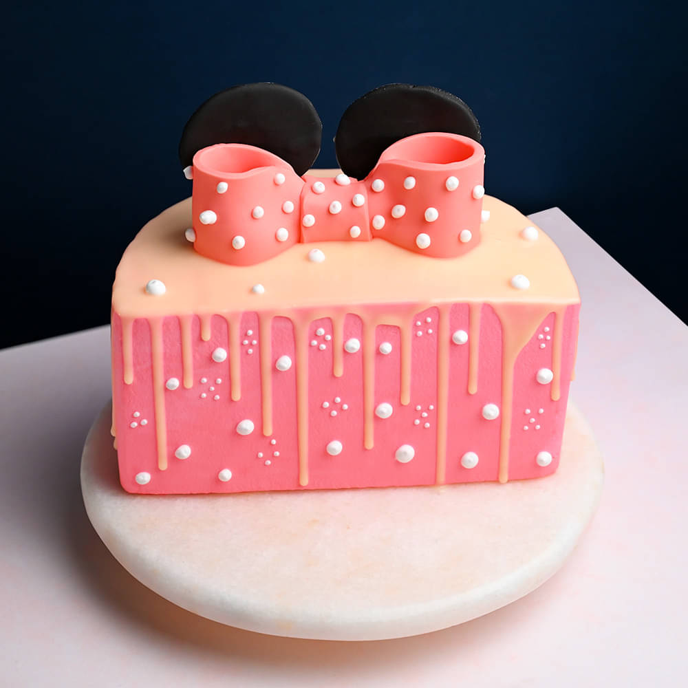 Half Cake Six Months Cake with Bow topper – Pao's cakes