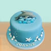 Fondant Dolphin n Waves Cake