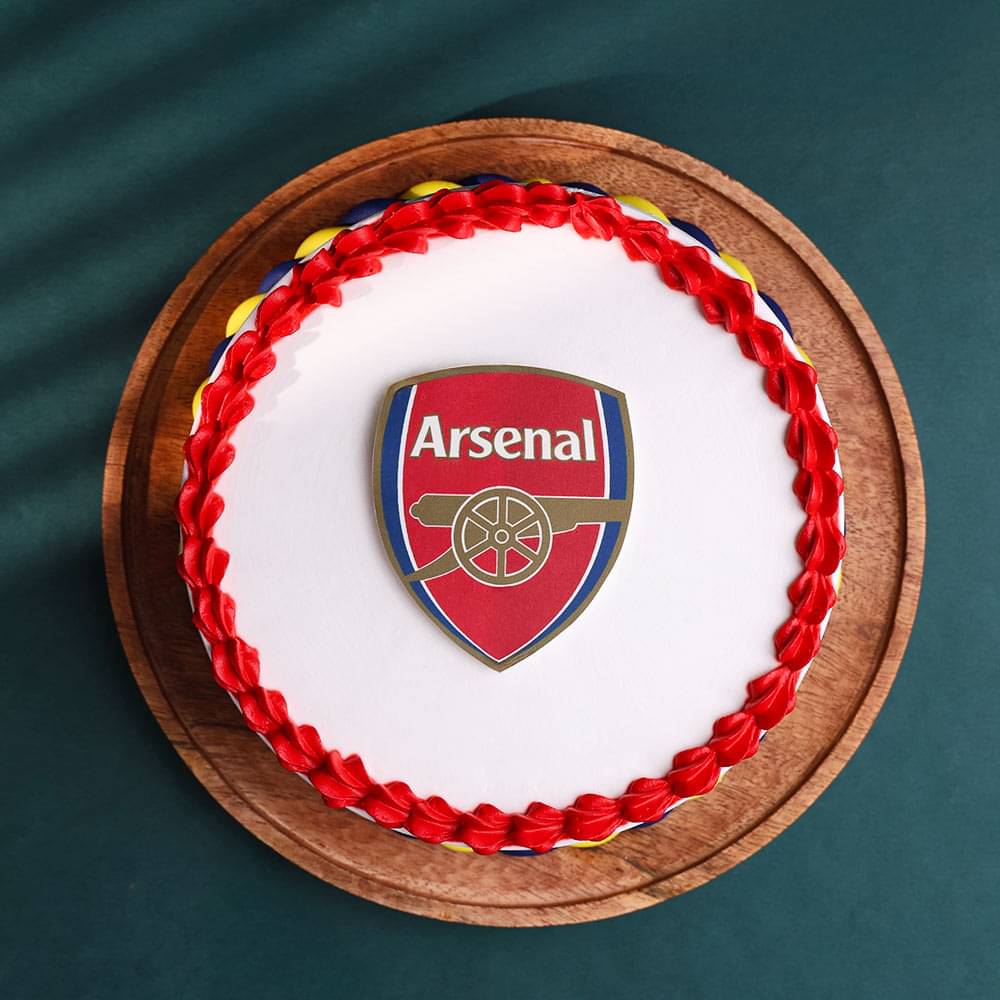 Front View of Football Fanatic Celebration Cake