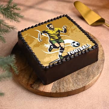 Football Fever Photo Cake