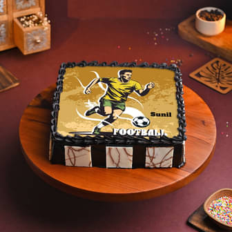Football Fever Photo Cake